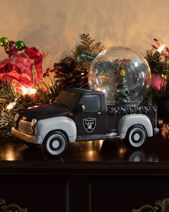 Las Vegas Raiders Pickup Truck Snow Globe FOCO - FOCO.com
