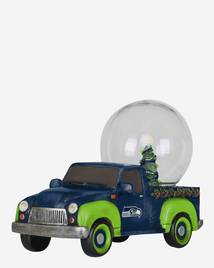 Seattle Seahawks Pickup Truck Snow Globe FOCO - FOCO.com