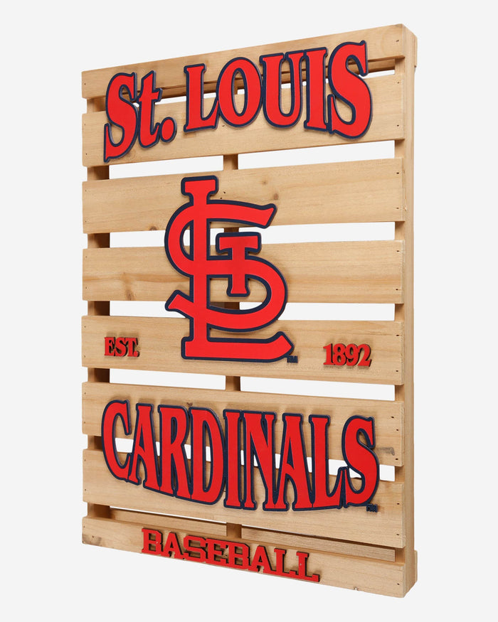 St Louis Cardinals Wood Pallet Sign FOCO - FOCO.com
