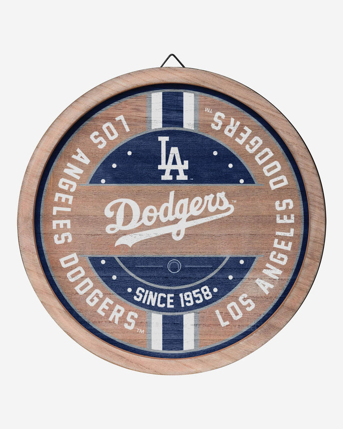 Los Angeles Dodgers Wooden Barrel Sign FOCO - FOCO.com