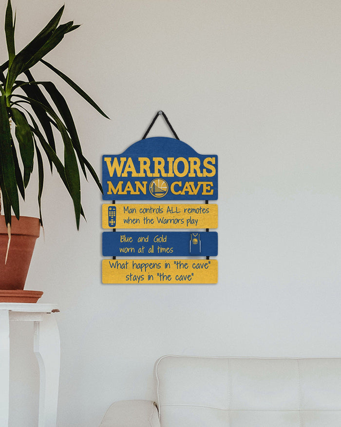 Golden State Warriors Mancave Sign FOCO - FOCO.com