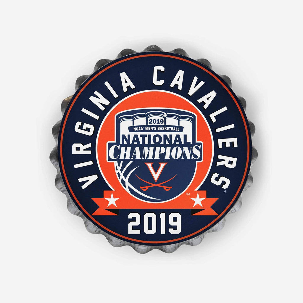Virginia Cavaliers 2019 NCAA Mens Basketball National Champions Bottle Cap Wall Sign FOCO - FOCO.com
