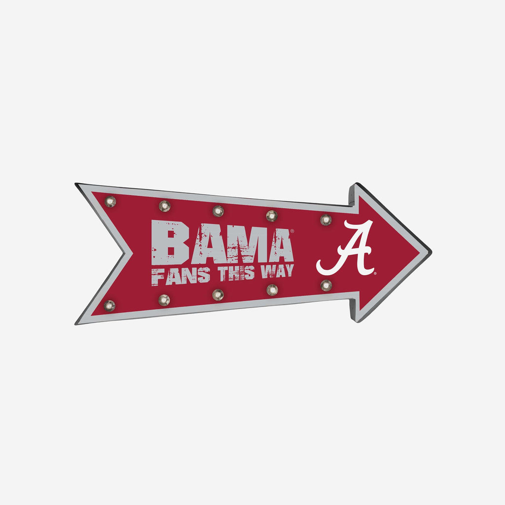 Alabama Crimson Tide Arrow Marquee Sign FOCO - FOCO.com