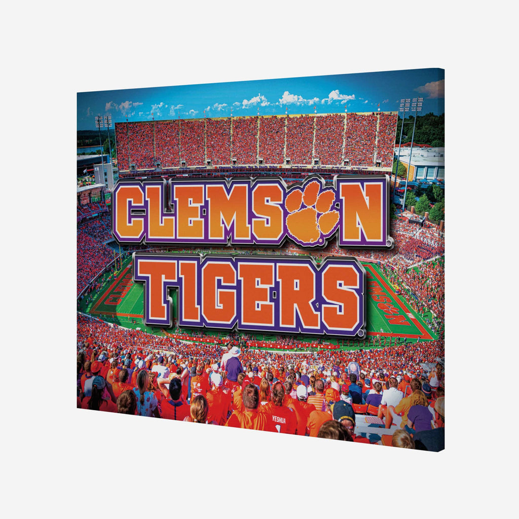 Clemmons Sign Clemson Tigers Canvas Wall Sign FOCO