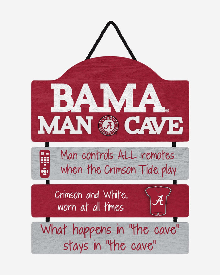 Alabama Crimson Tide Mancave Sign FOCO - FOCO.com
