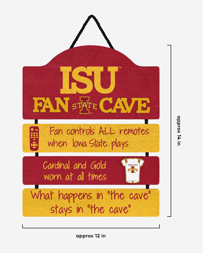 Iowa State Cyclones Mancave Sign FOCO - FOCO.com