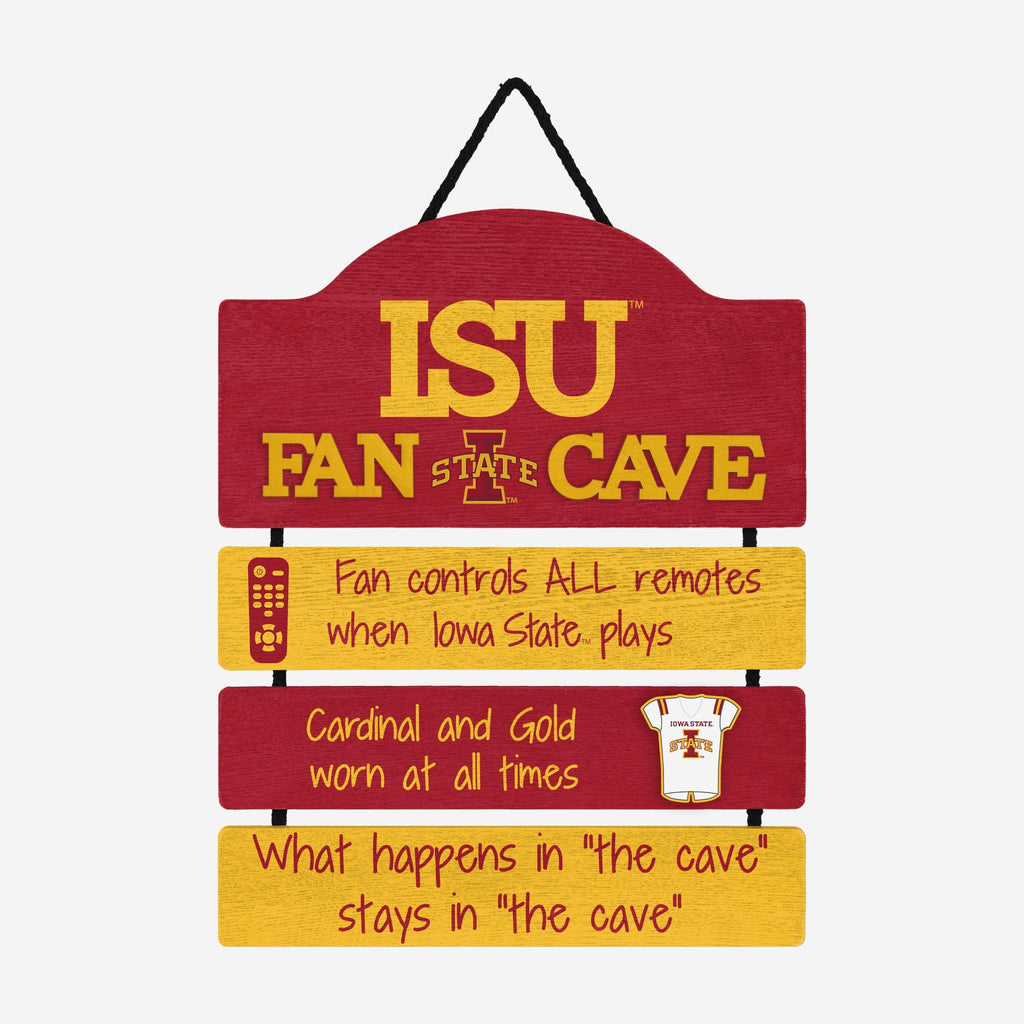 Iowa State Cyclones Mancave Sign FOCO - FOCO.com