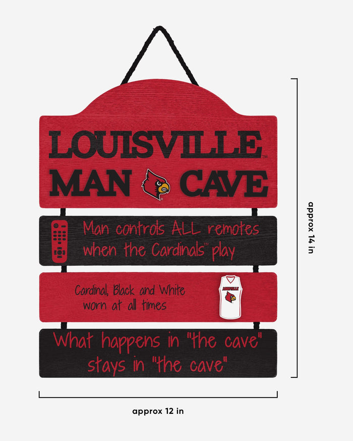 Louisville Cardinals Mancave Sign FOCO - FOCO.com