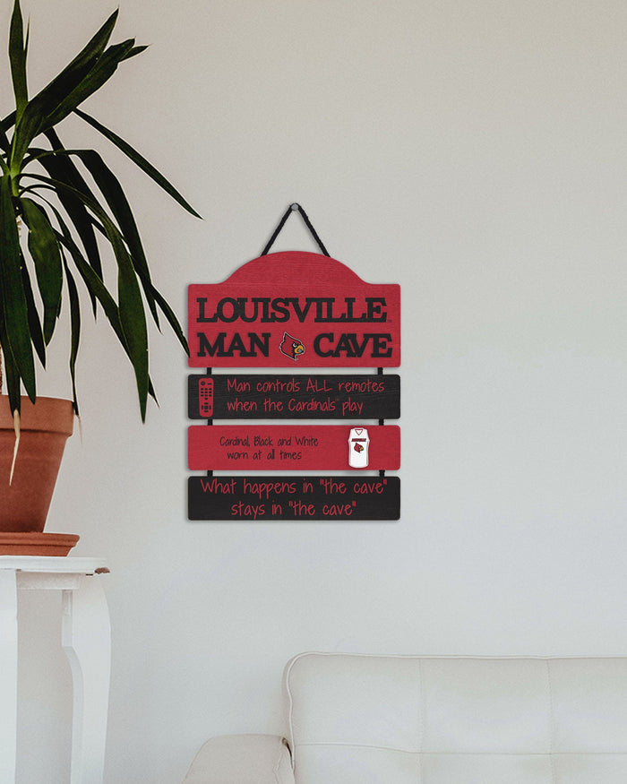 Louisville Cardinals Mancave Sign FOCO - FOCO.com