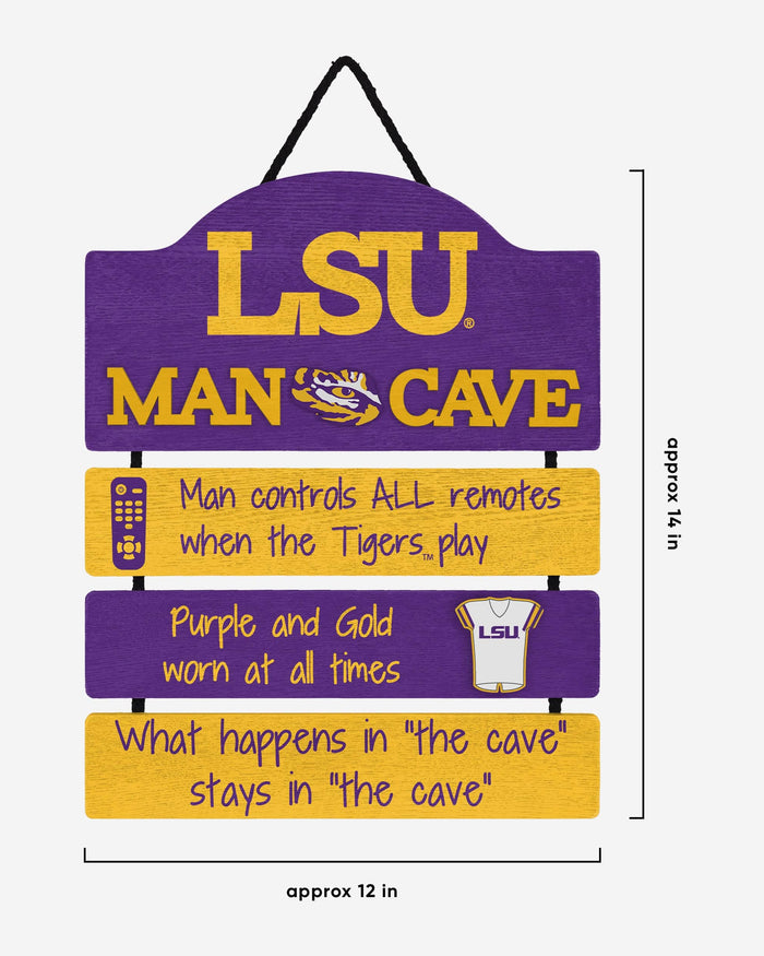 LSU Tigers Mancave Sign FOCO - FOCO.com