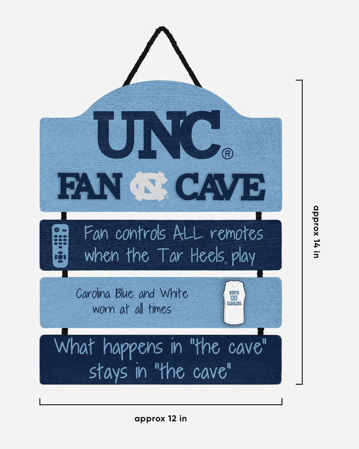 North Carolina Tar Heels Mancave Sign FOCO - FOCO.com