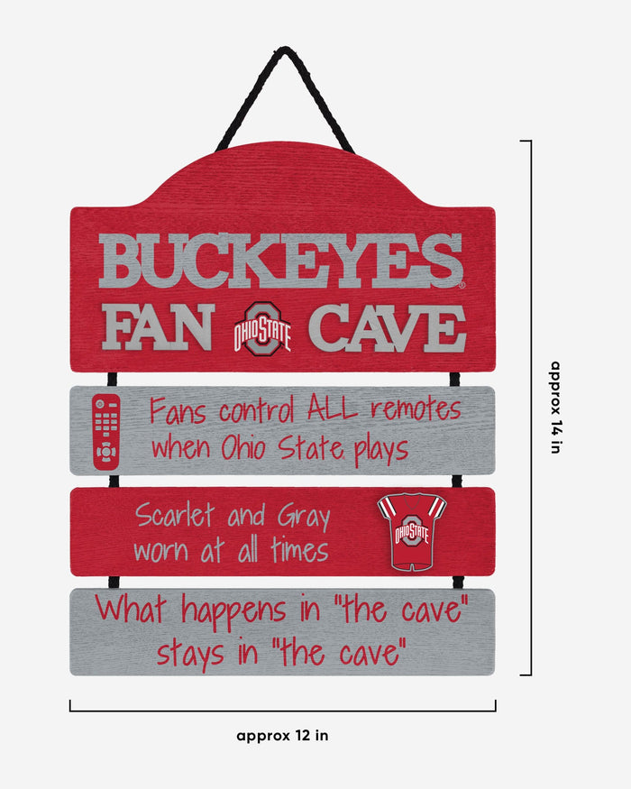 Ohio State Buckeyes Mancave Sign FOCO - FOCO.com