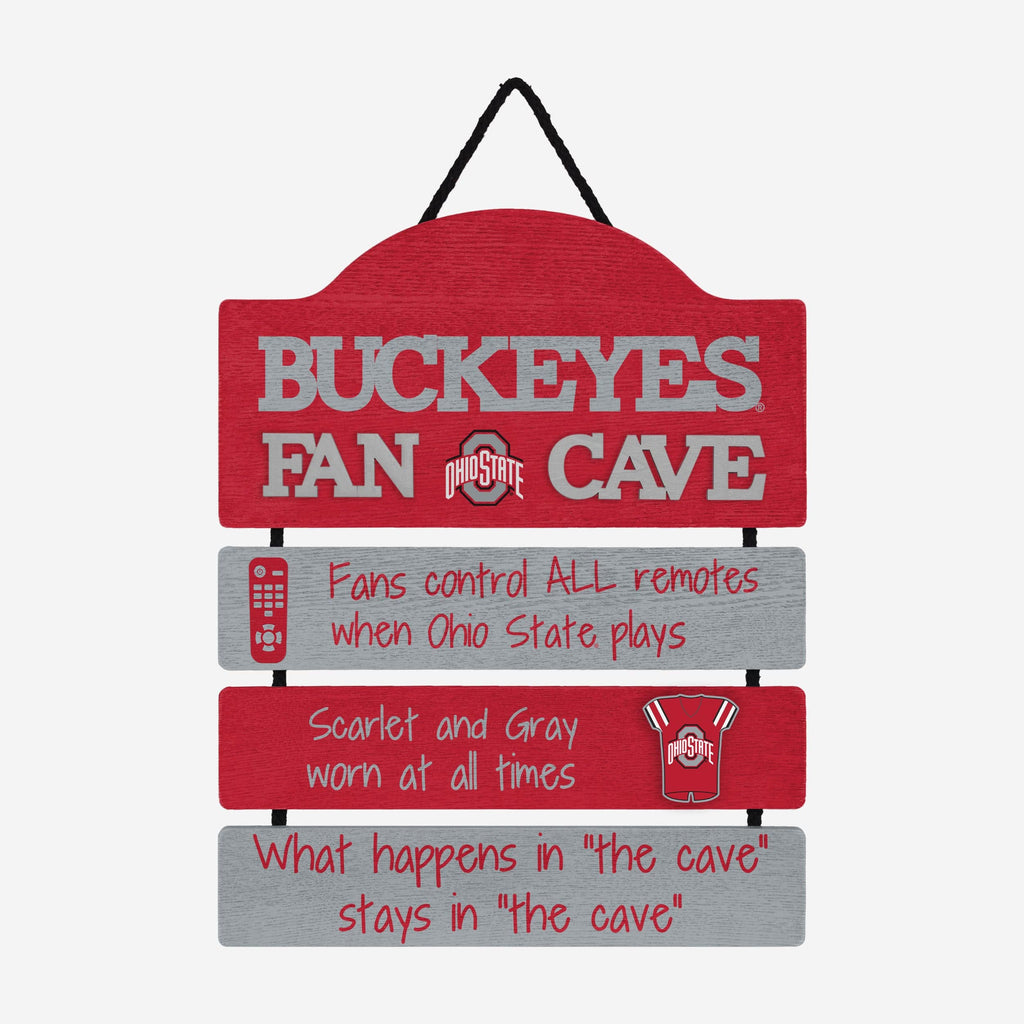 Ohio State Buckeyes Mancave Sign FOCO - FOCO.com