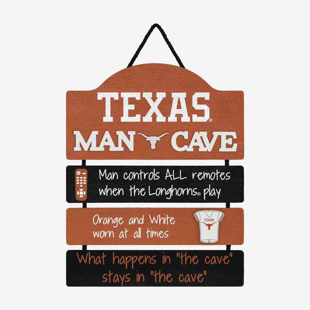 Texas Longhorns Mancave Sign FOCO - FOCO.com