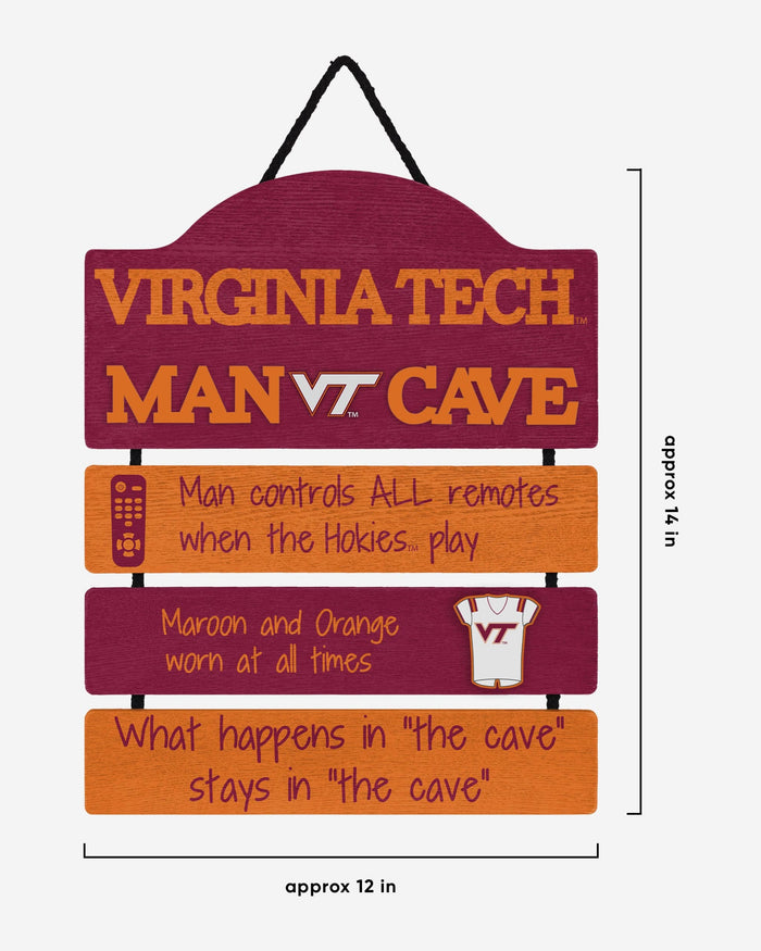 Virginia Tech Hokies Mancave Sign FOCO - FOCO.com