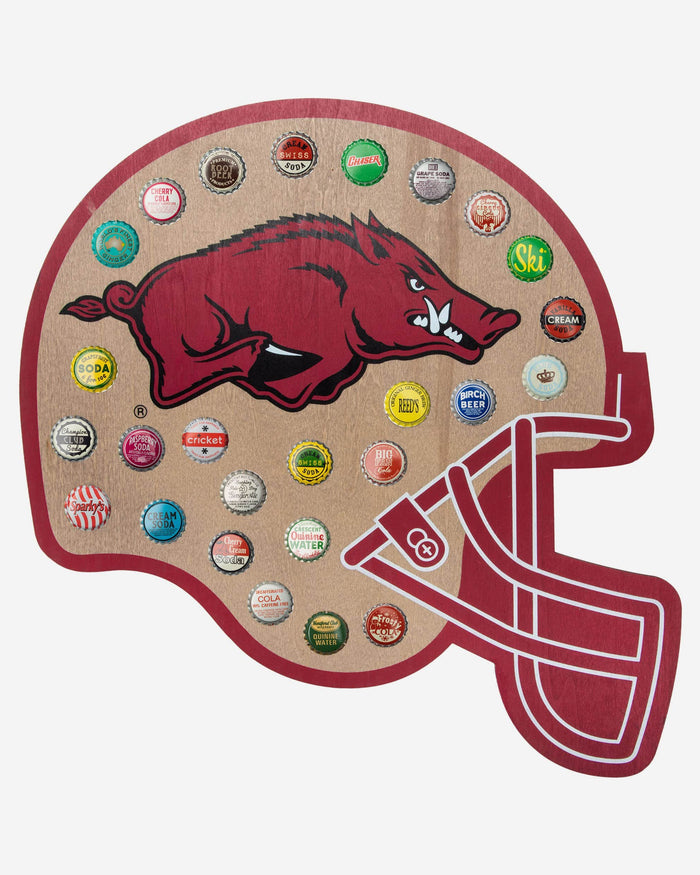 Arkansas Razorbacks Push Bottle Cap Wall Sign FOCO - FOCO.com