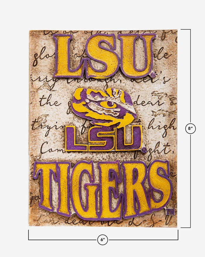 LSU Tigers Team Logo Wall Plaque FOCO - FOCO.com