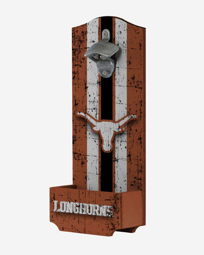 Texas Longhorns Wooden Bottle Cap Opener Sign FOCO - FOCO.com