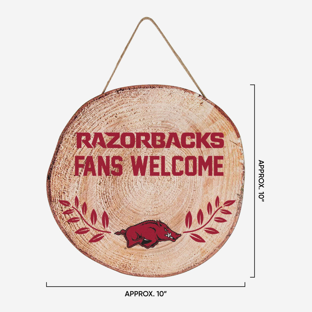 Arkansas Razorbacks Wood Stump Sign FOCO