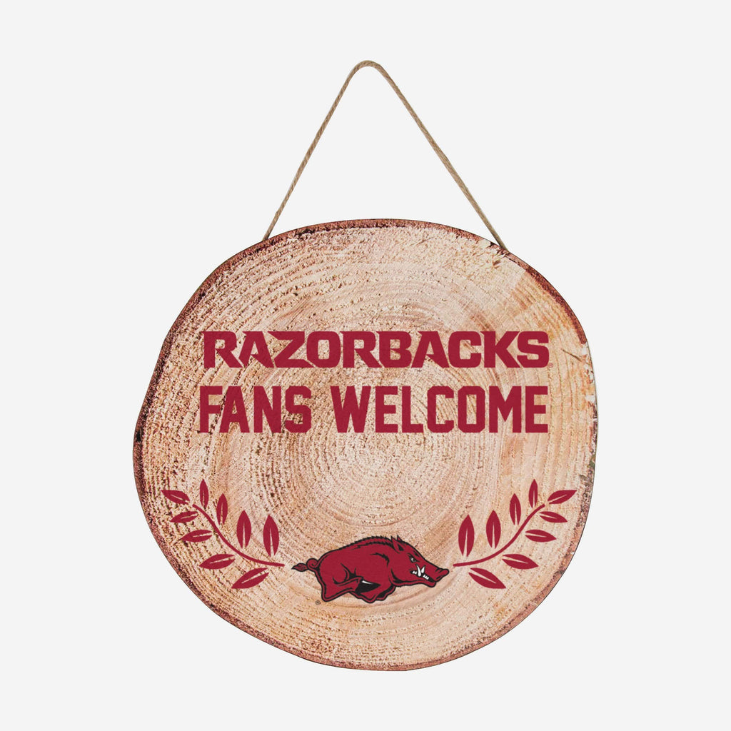 Large Wood Razorback Sign Arkansas Razorbacks Wood Stump Sign FOCO