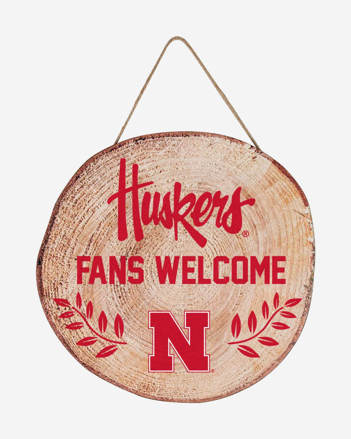 Nebraska Cornhuskers Wood Stump Sign FOCO - FOCO.com