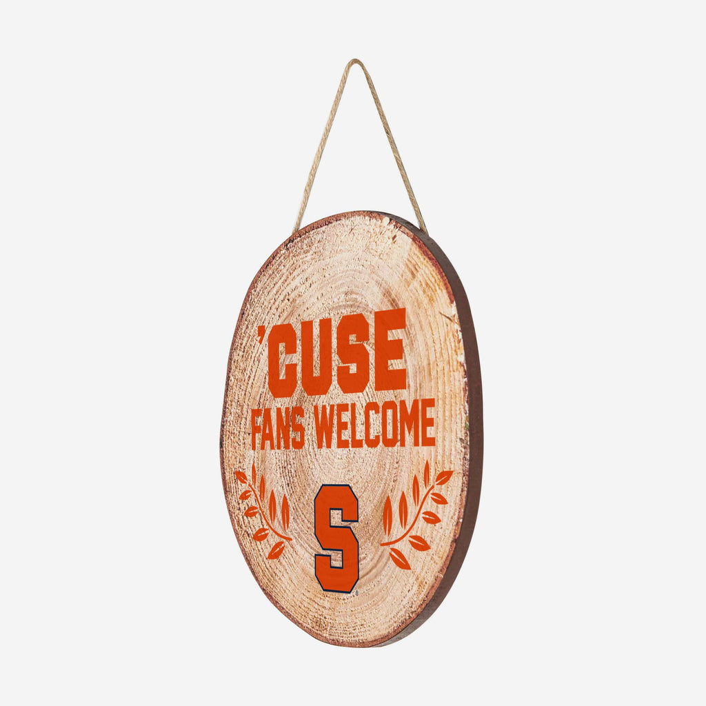 Syracuse Orange Wood Stump Sign FOCO