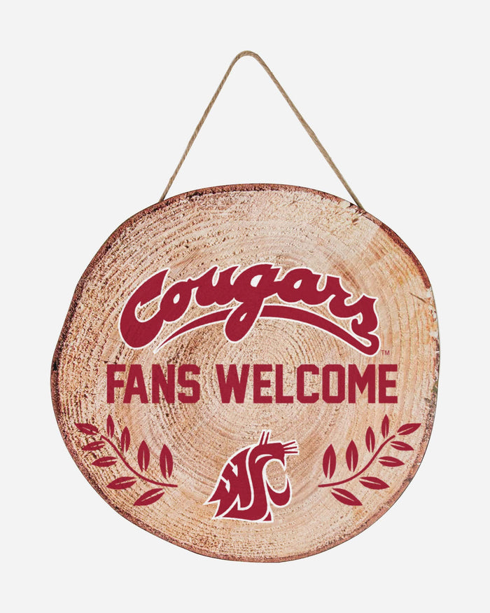 Washington State Cougars Wood Stump Sign FOCO - FOCO.com