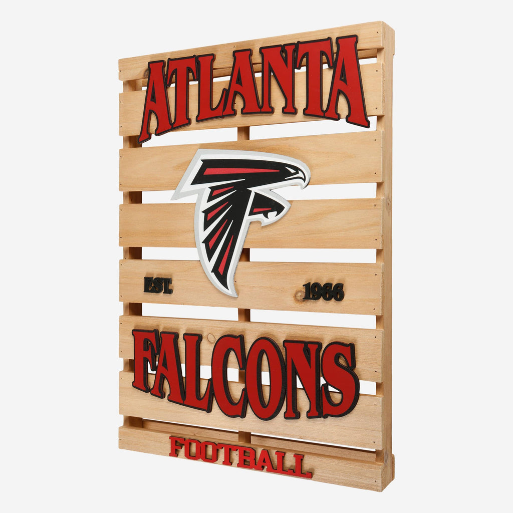 Atlanta Falcons Wood Pallet Sign FOCO - FOCO.com