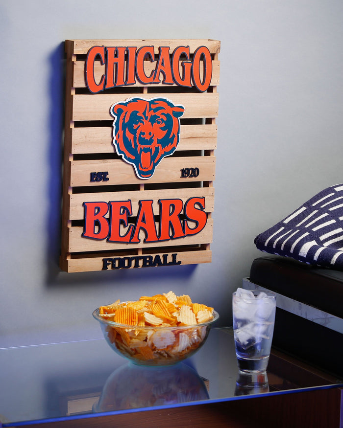 Chicago Bears Wood Pallet Sign FOCO - FOCO.com
