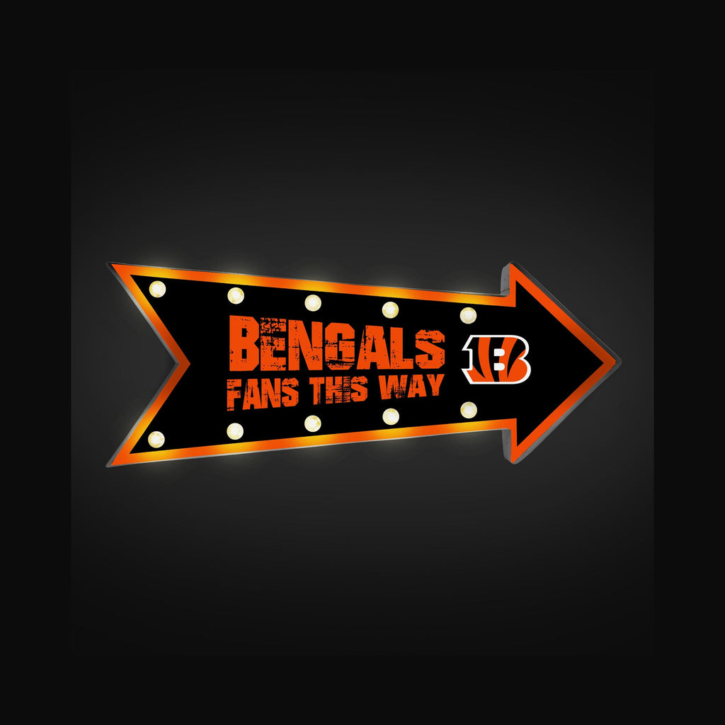 Cincinnati Bengals Arrow Marquee Sign FOCO