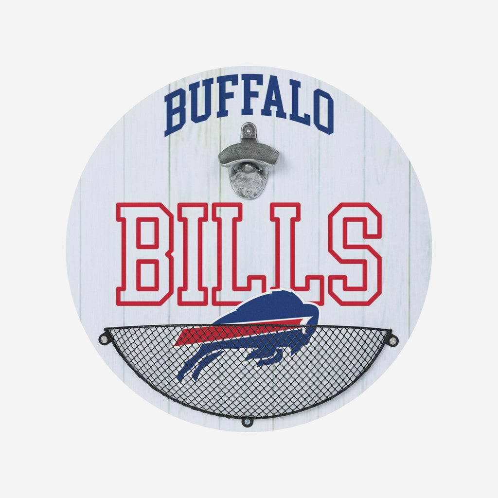 Buffalo Bills Bottle Opener Cap Catcher Wall Sign FOCO - FOCO.com