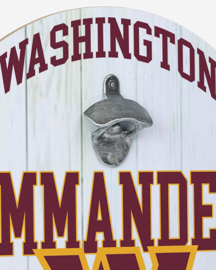 Washington Commanders Bottle Opener Cap Catcher Wall Sign FOCO - FOCO.com