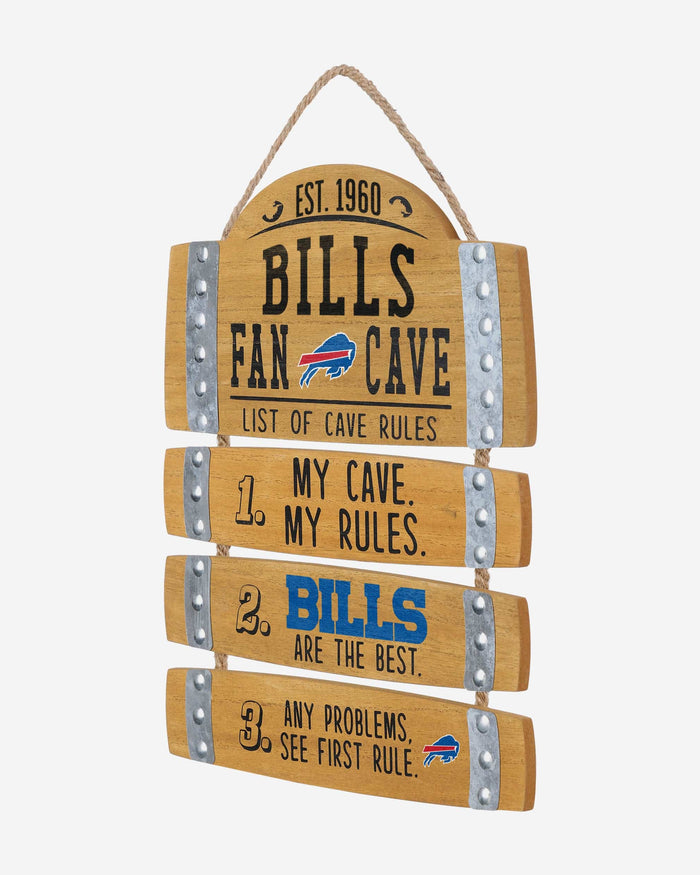 Buffalo Bills Barrel Slat Mancave Sign FOCO - FOCO.com
