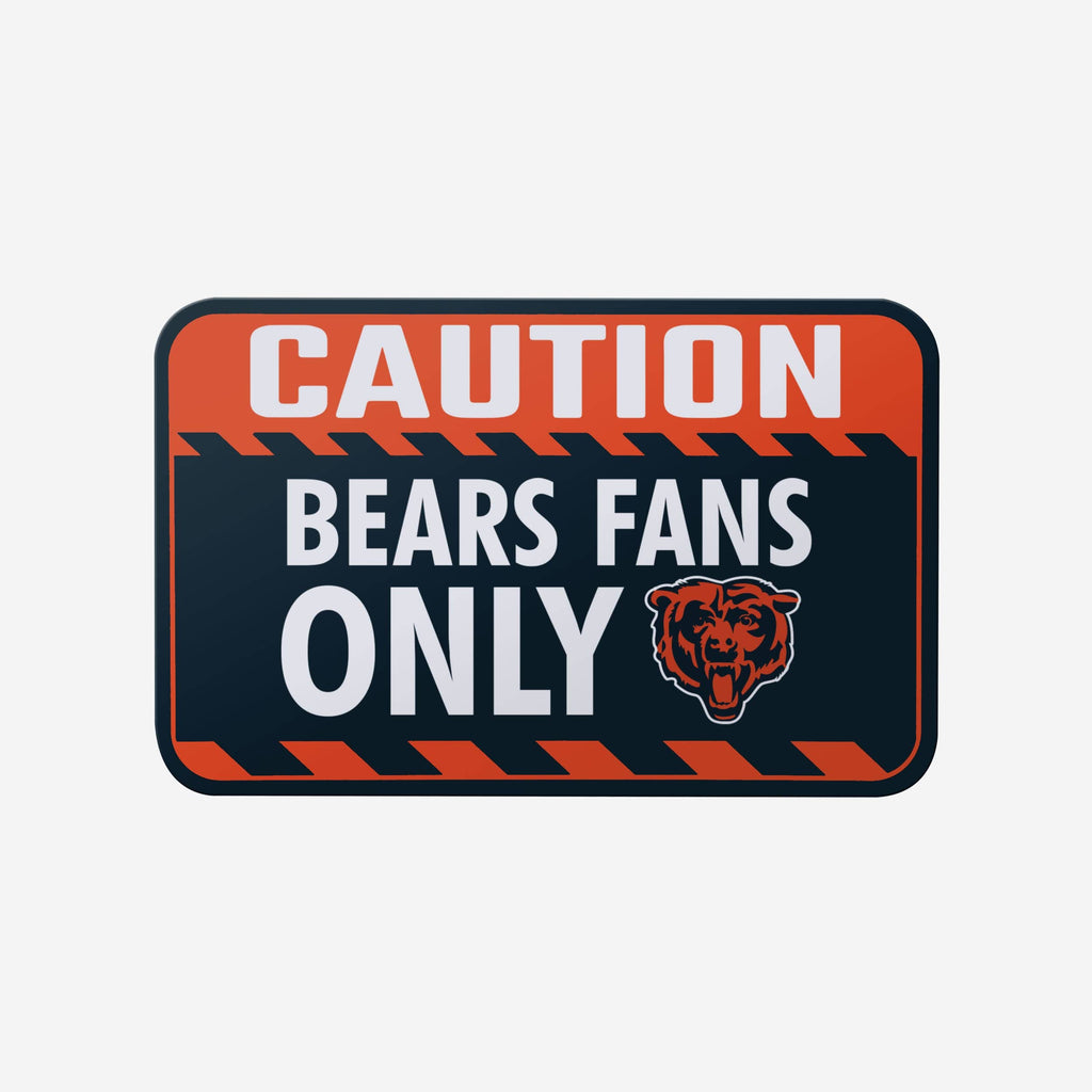 Chicago Bears Caution Sign FOCO - FOCO.com
