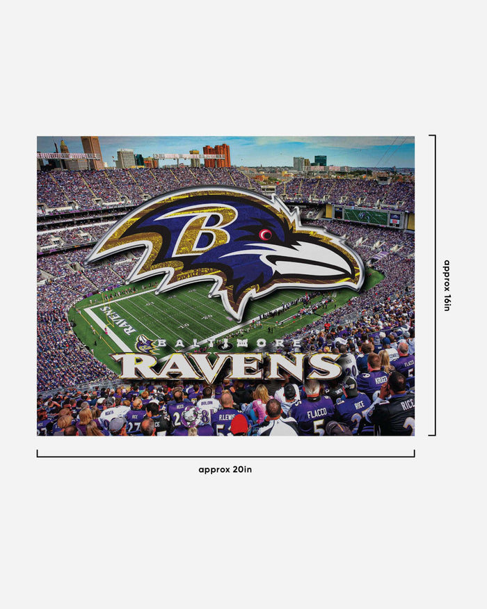 Baltimore Ravens Canvas Wall Sign FOCO - FOCO.com