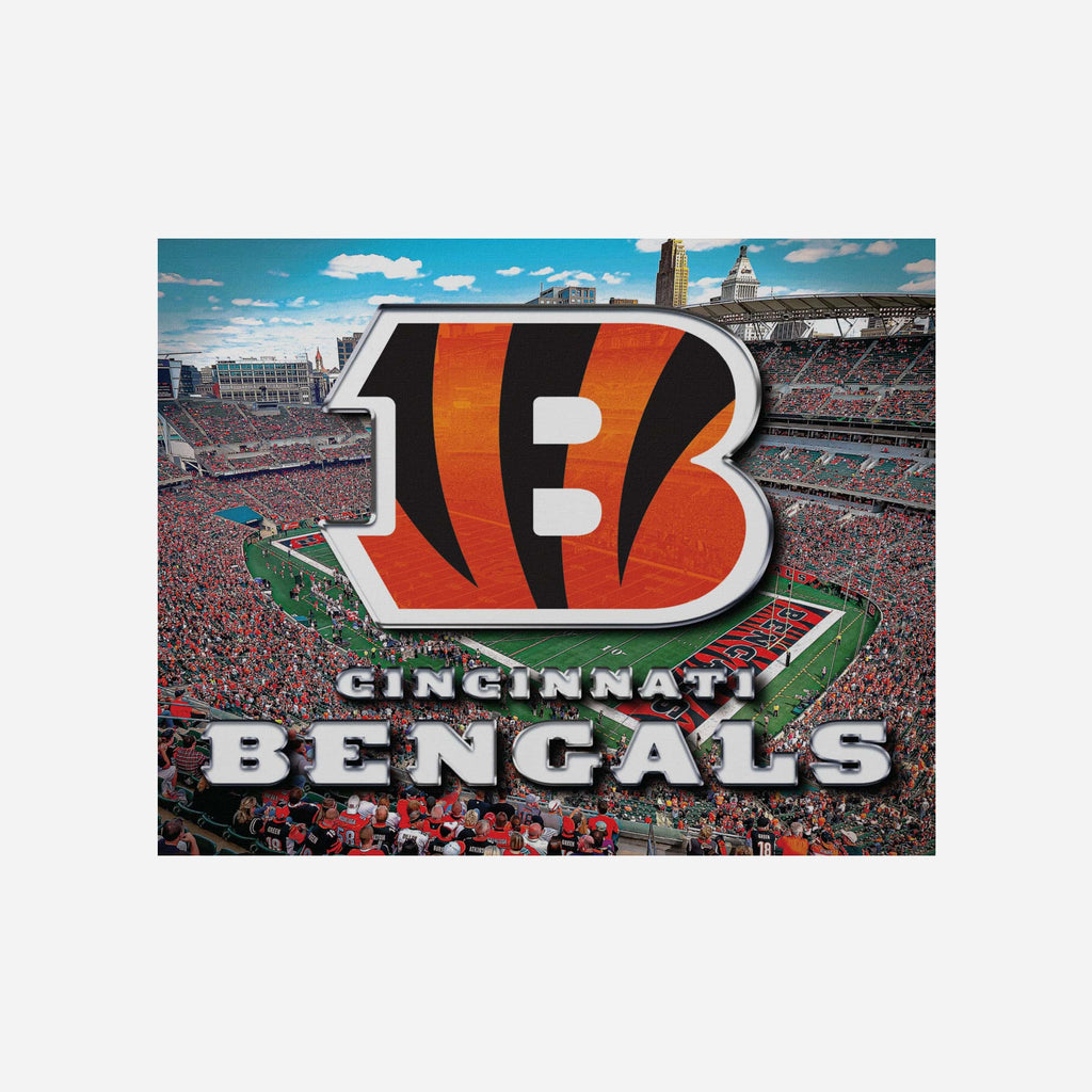 Bengals Sign Cincinnati Bengals Canvas Wall Sign FOCO