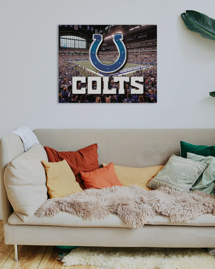 Indianapolis Colts Canvas Wall Sign FOCO - FOCO.com