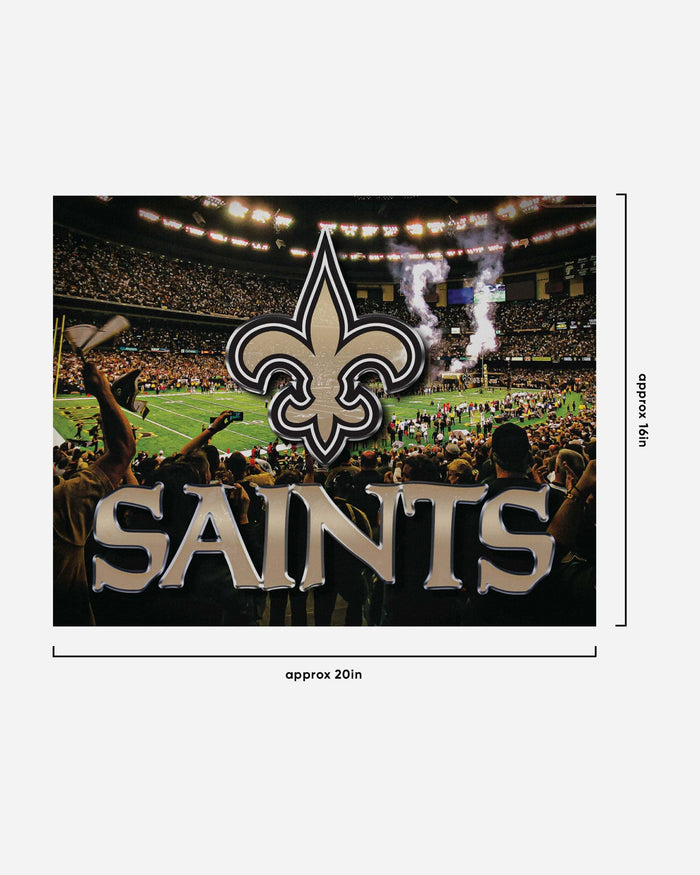 New Orleans Saints Canvas Wall Sign FOCO - FOCO.com