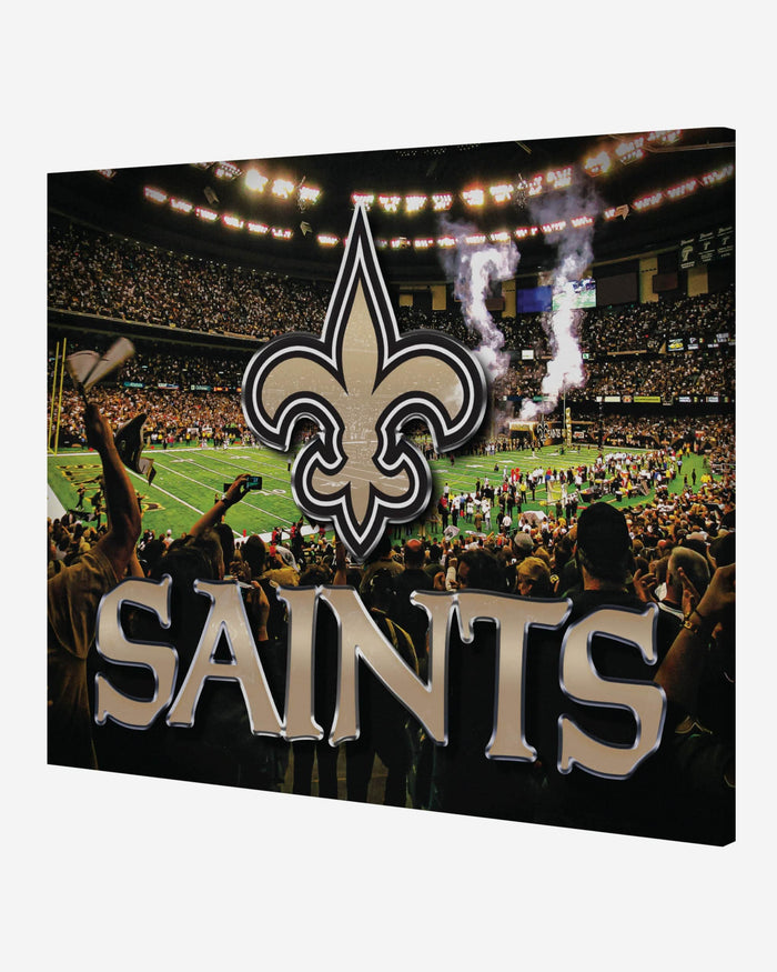 New Orleans Saints Canvas Wall Sign FOCO - FOCO.com