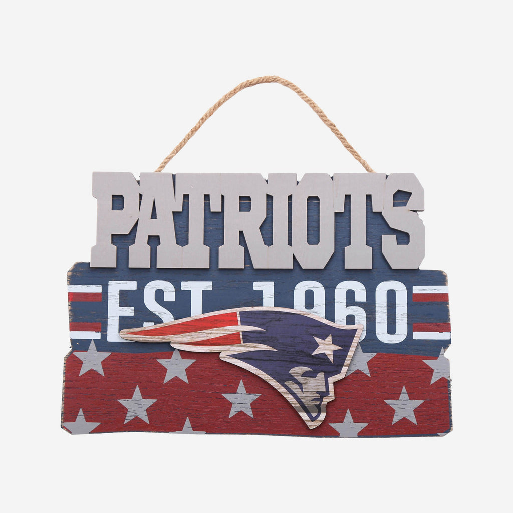 New England Patriots Wooden Die Cut Sign FOCO