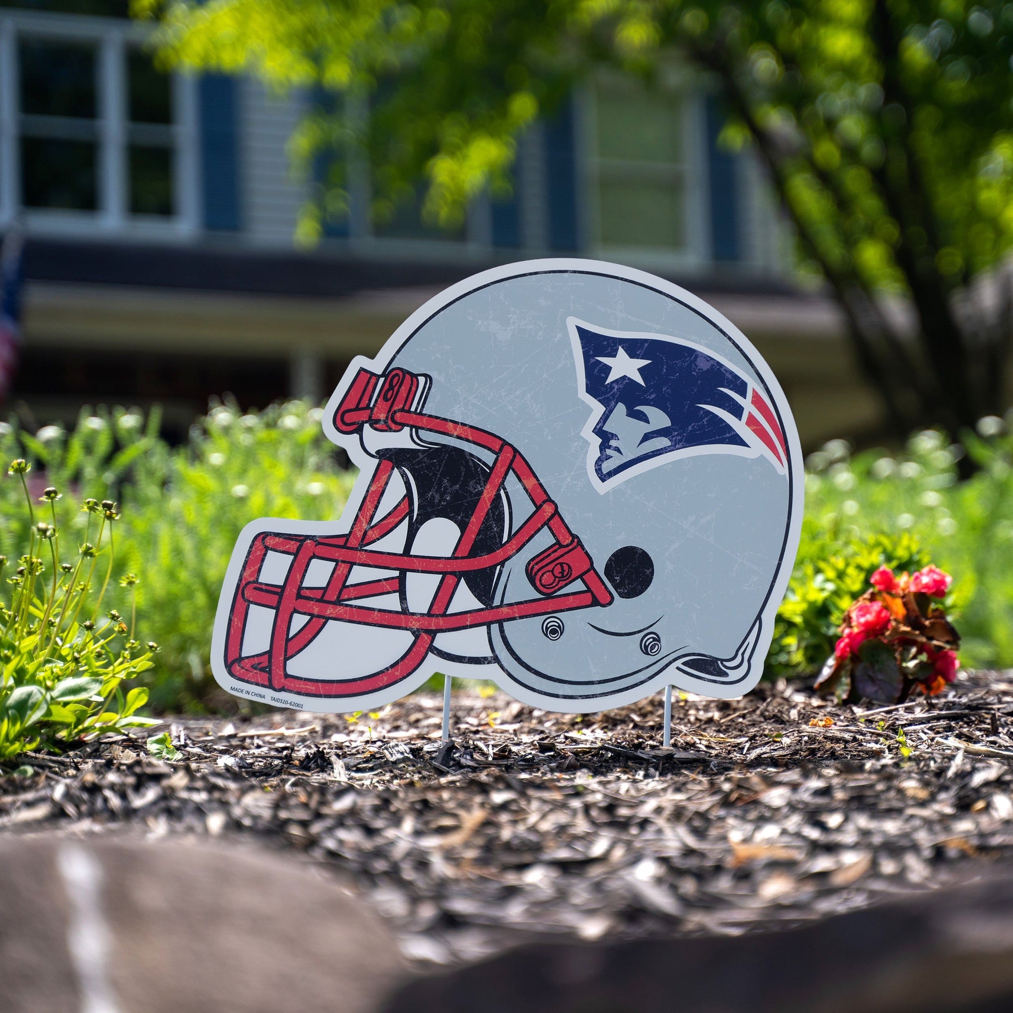 New England Patriots Home Field Stake Helmet Sign New England Patriots Home Field Stake Helmet Sign