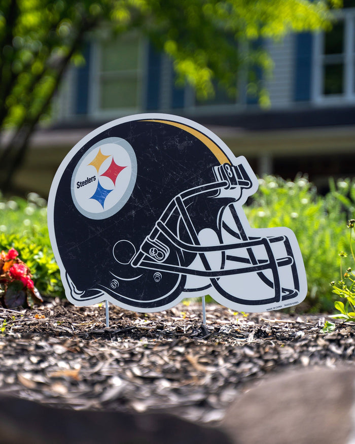 Pittsburgh Steelers Home Field Stake Helmet Sign FOCO - FOCO.com