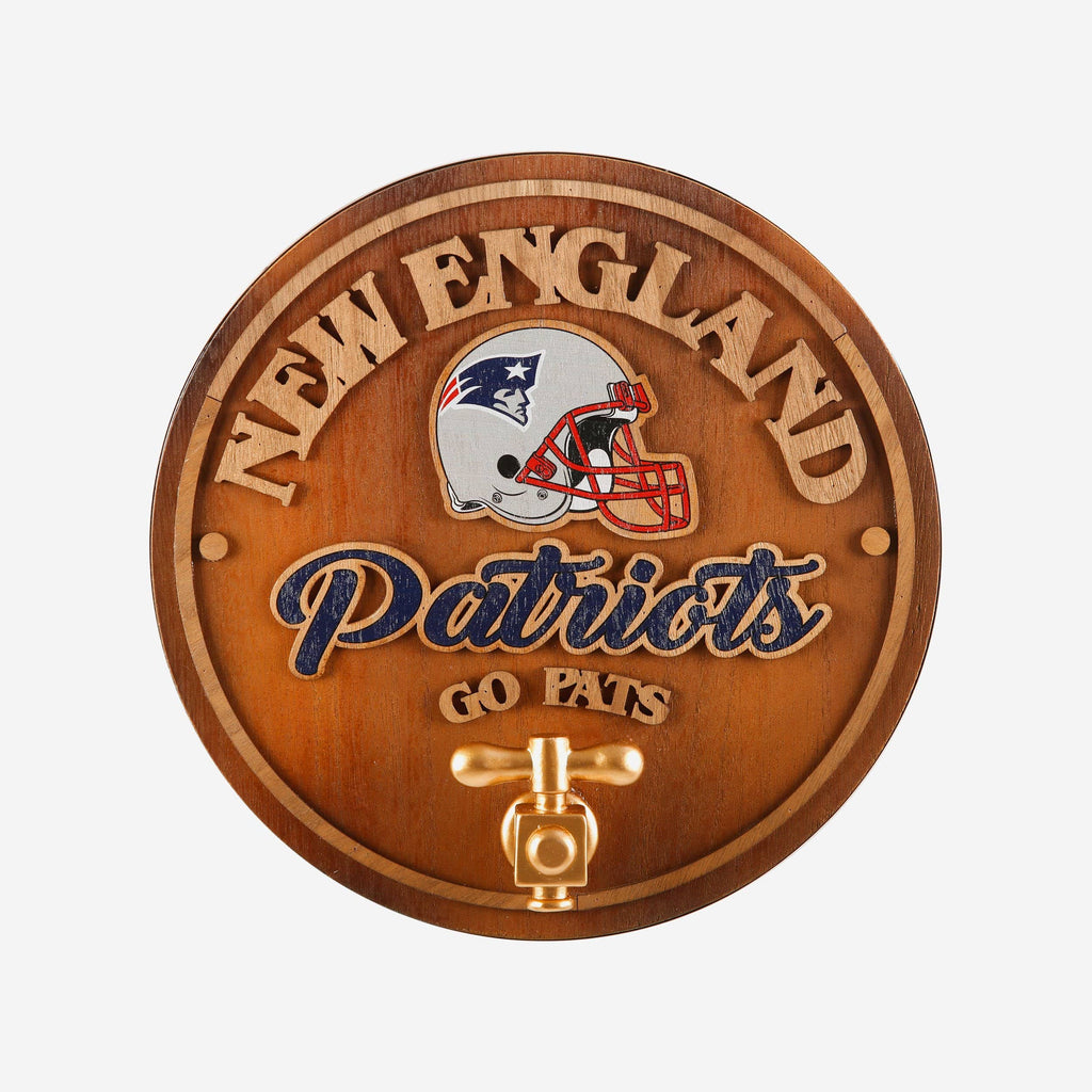 New England Patriots Keg Tap Sign FOCO - FOCO.com