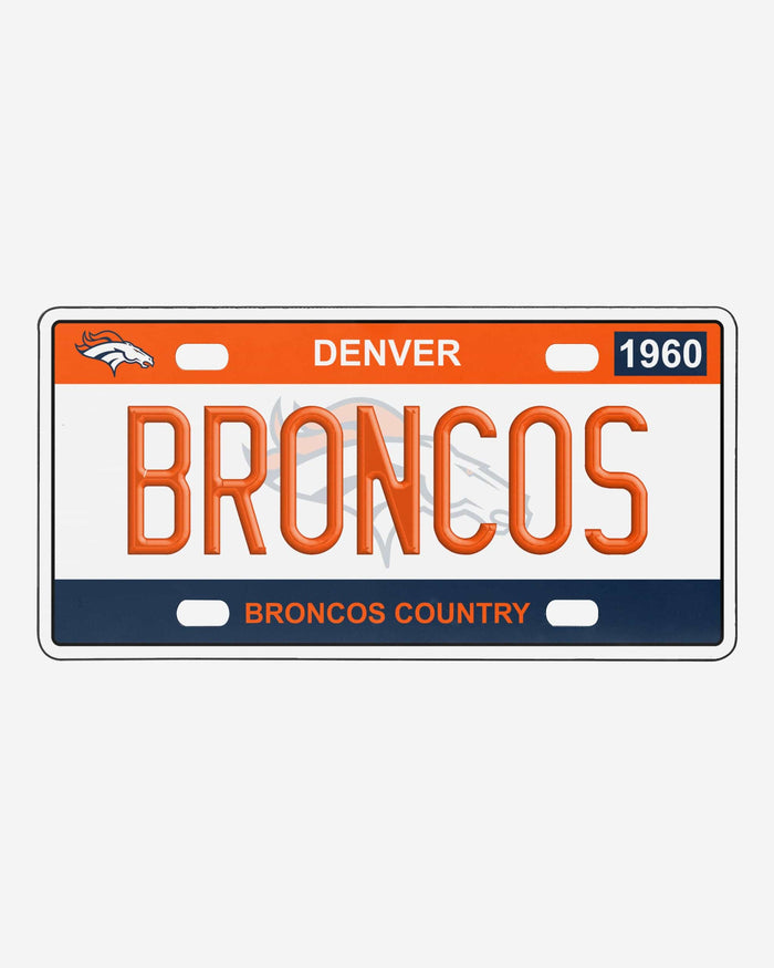 Denver Broncos License Plate Wall Sign FOCO - FOCO.com