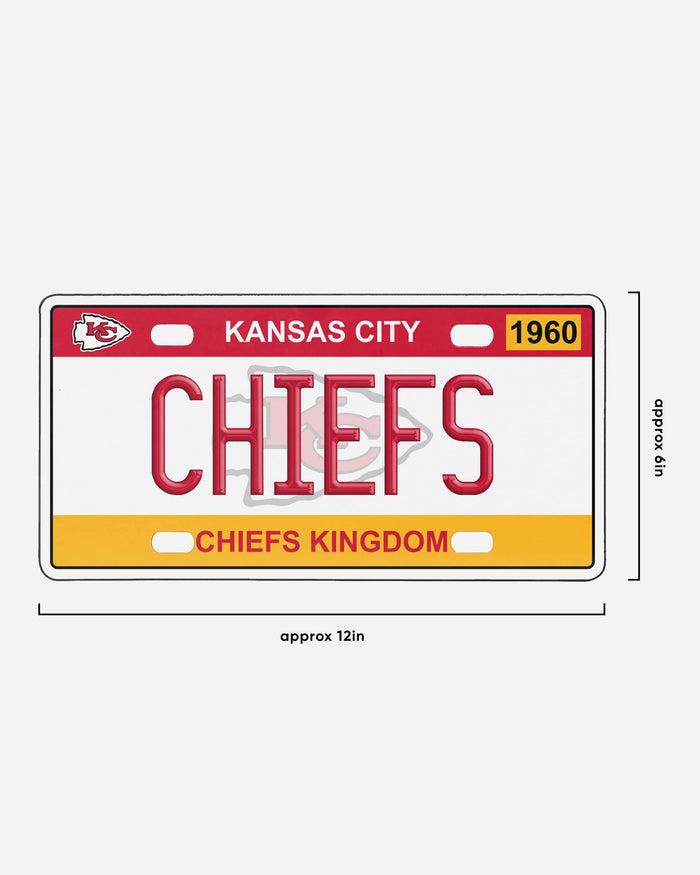 Kansas City Chiefs License Plate Wall Sign FOCO - FOCO.com