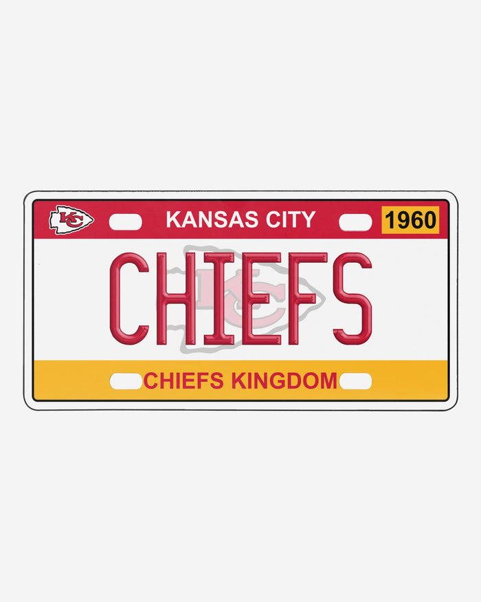 Kansas City Chiefs License Plate Wall Sign FOCO - FOCO.com