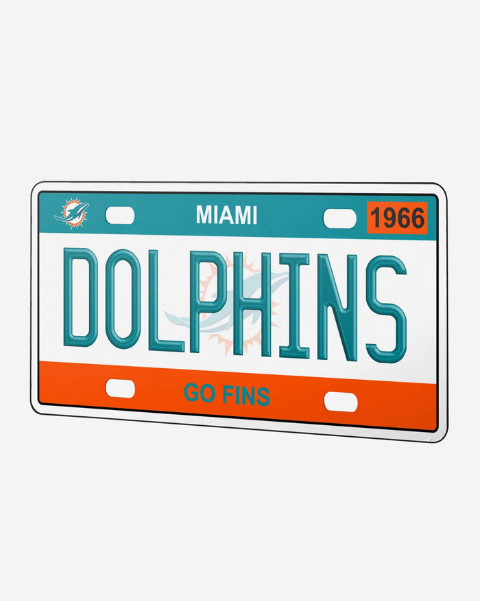 Miami Dolphins License Plate Wall Sign FOCO - FOCO.com