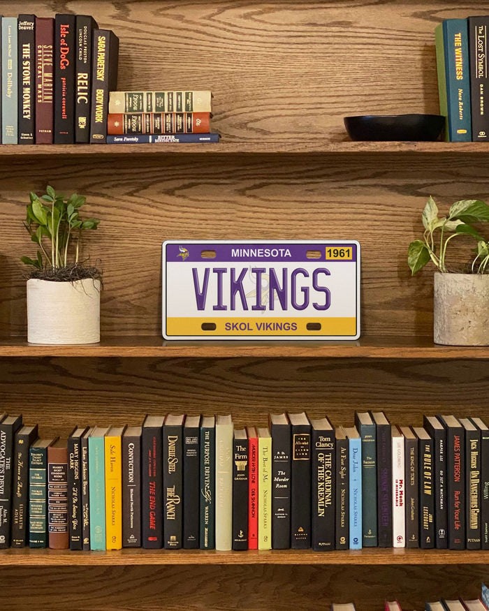 Minnesota Vikings License Plate Wall Sign FOCO - FOCO.com