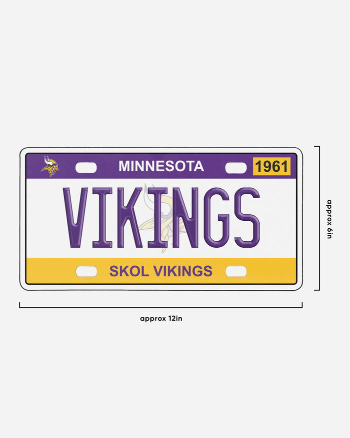 Minnesota Vikings License Plate Wall Sign FOCO - FOCO.com