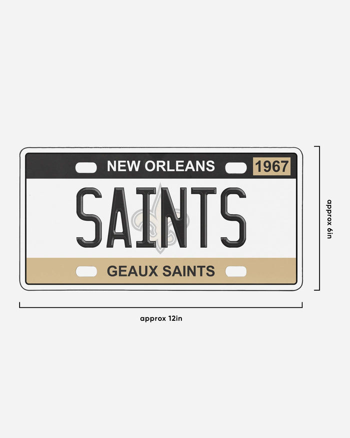 New Orleans Saints License Plate Wall Sign FOCO - FOCO.com